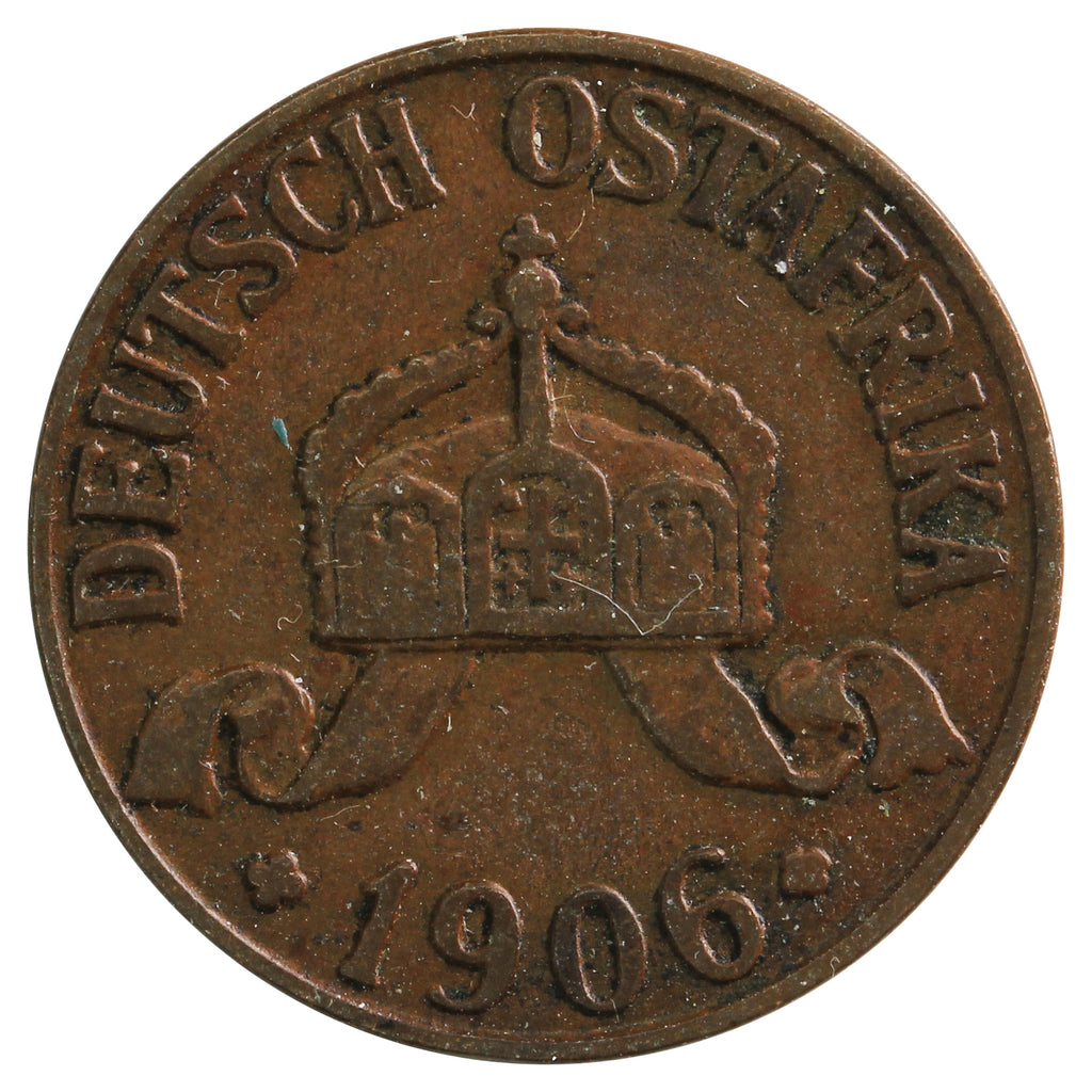 German East Africa 1906A Heller Very Fine (VF-20)