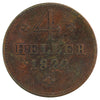 German States 1822 Hesse-Cassel 4 Heller Very Fine (VF-20)