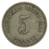 German Empire 1904A 5 Pfennig Very Fine (VF-20)