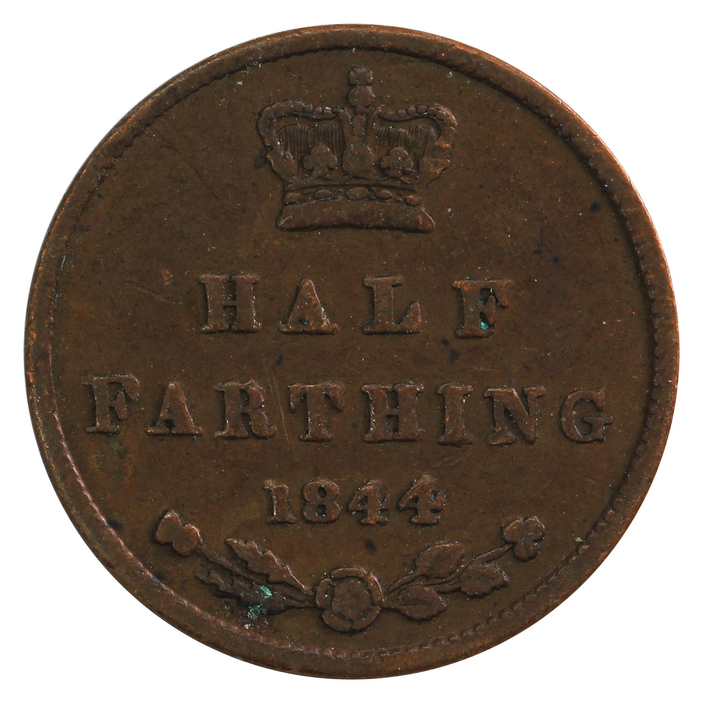 Great Britain 1844 1/2 Farthing Fine (F12)