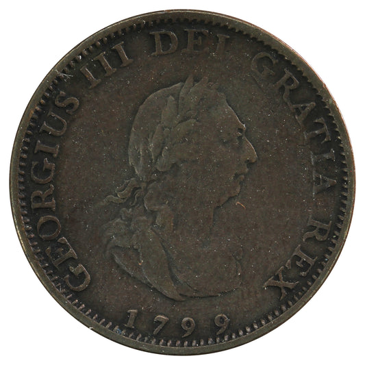 Great Britain 1799 Farthing Fine (F-12)