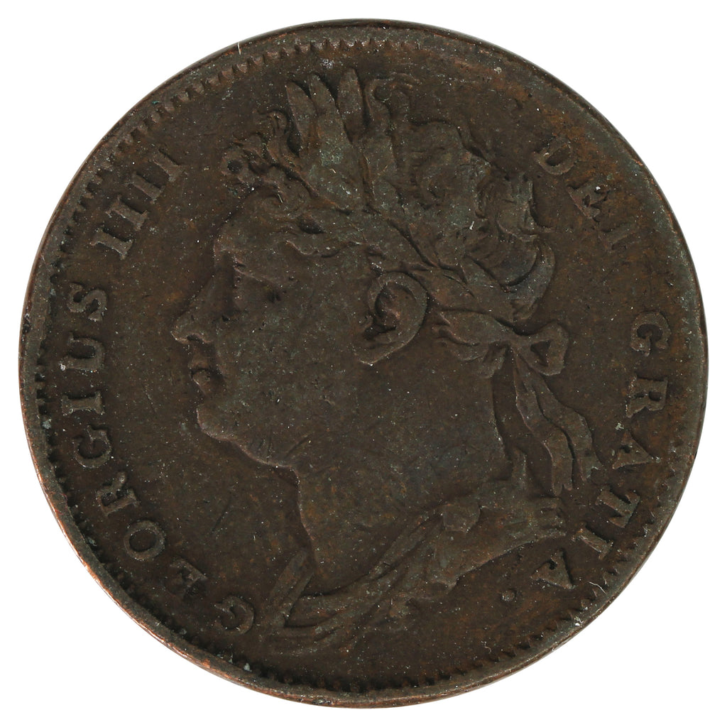 Great Britain 1825 Farthing F-VF (F15)