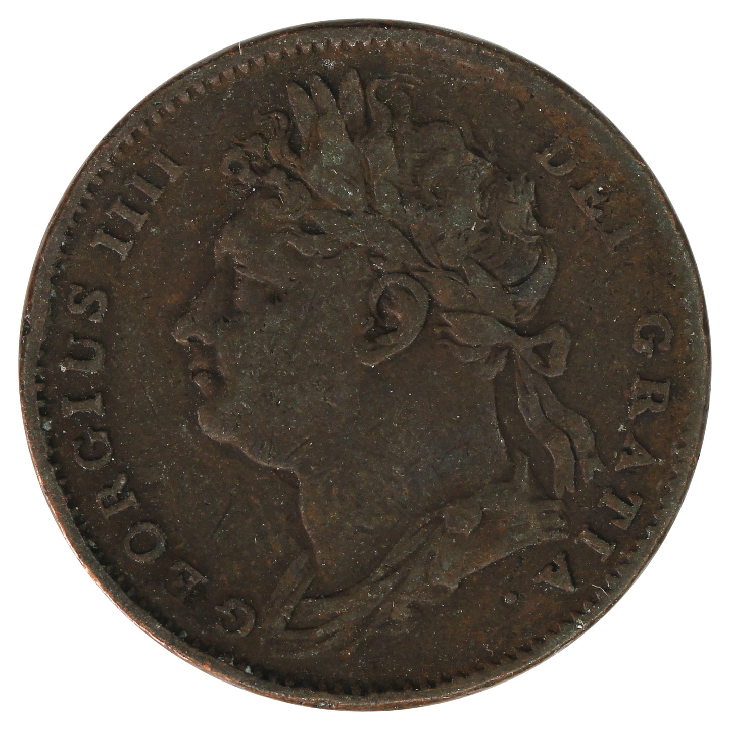 Great Britain 1825 Farthing F-VF (F15)
