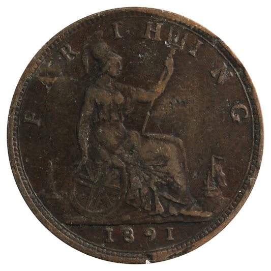 Great Britain 1891 Farthing Very Fine (VF20)