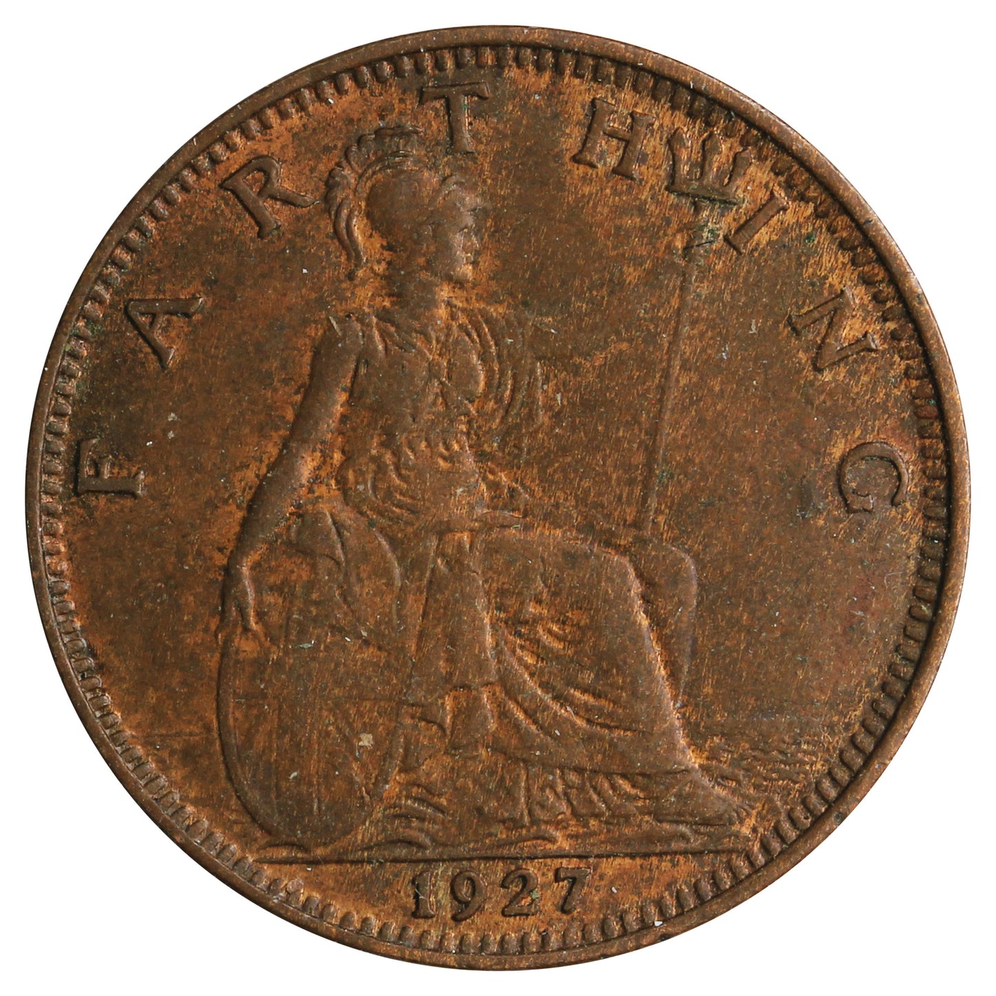 Great Britain 1927 Farthing Extra Fine (EF40)