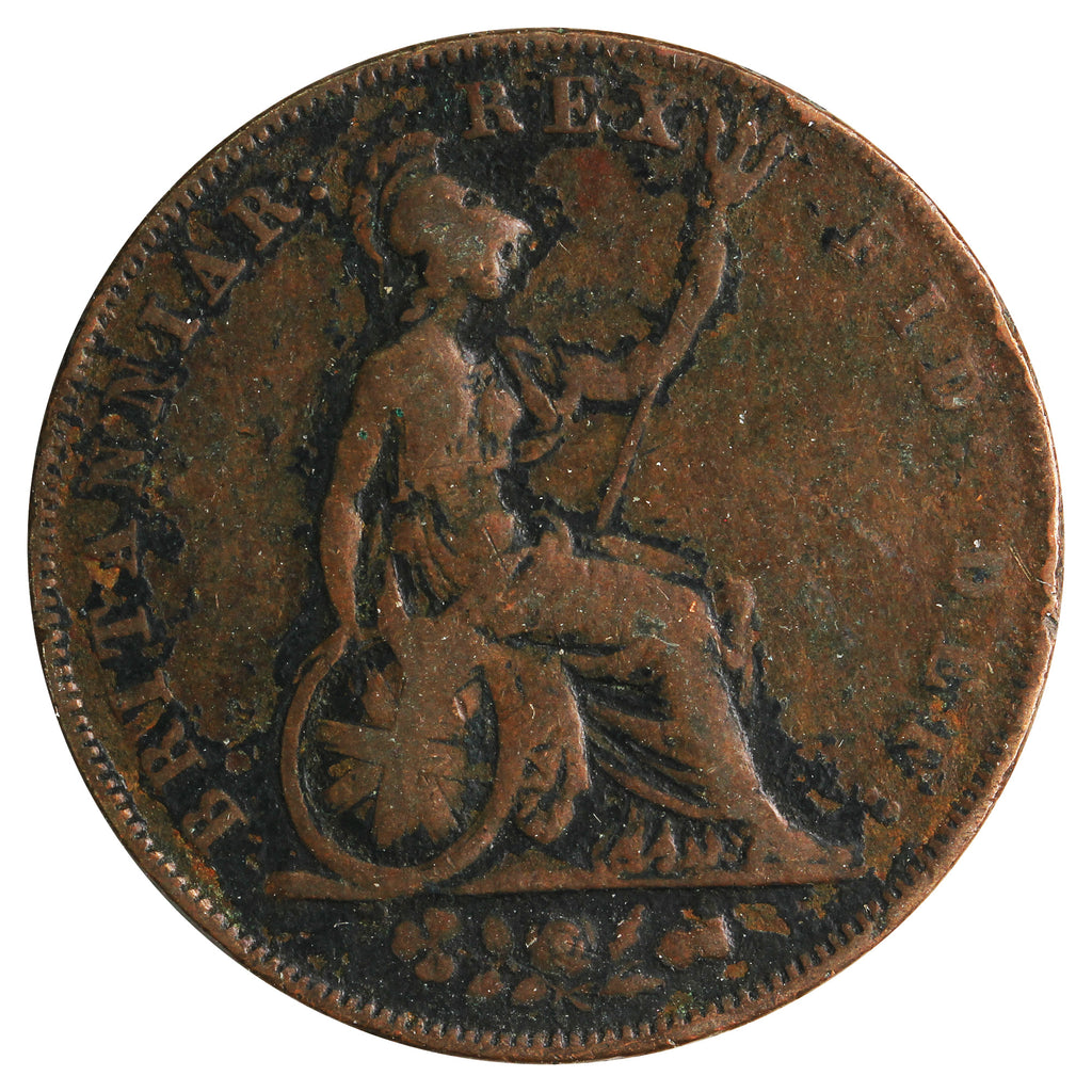 Great Britain 1826 1/2 Penny Fine (F12)