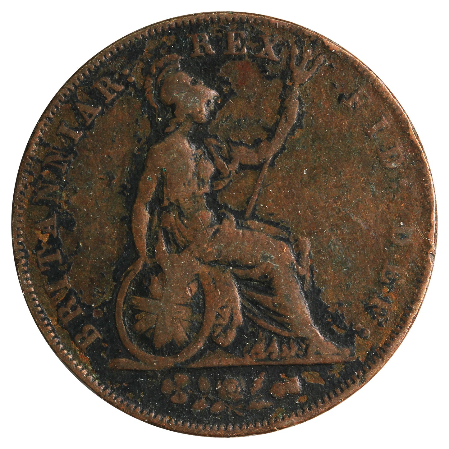 Great Britain 1826 1/2 Penny Fine (F12)
