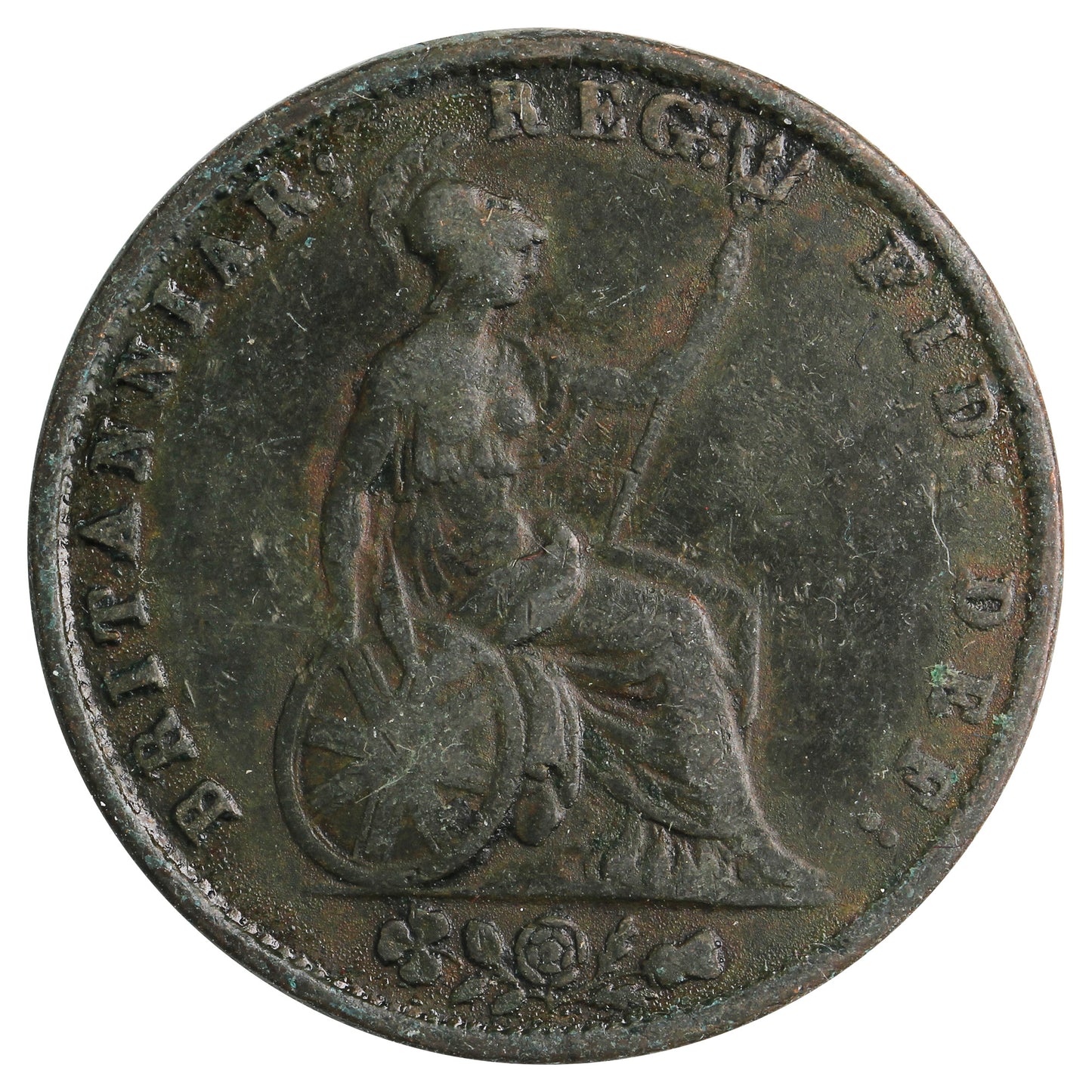 Great Britain 1856 1/2 Penny Very Good (VG8)