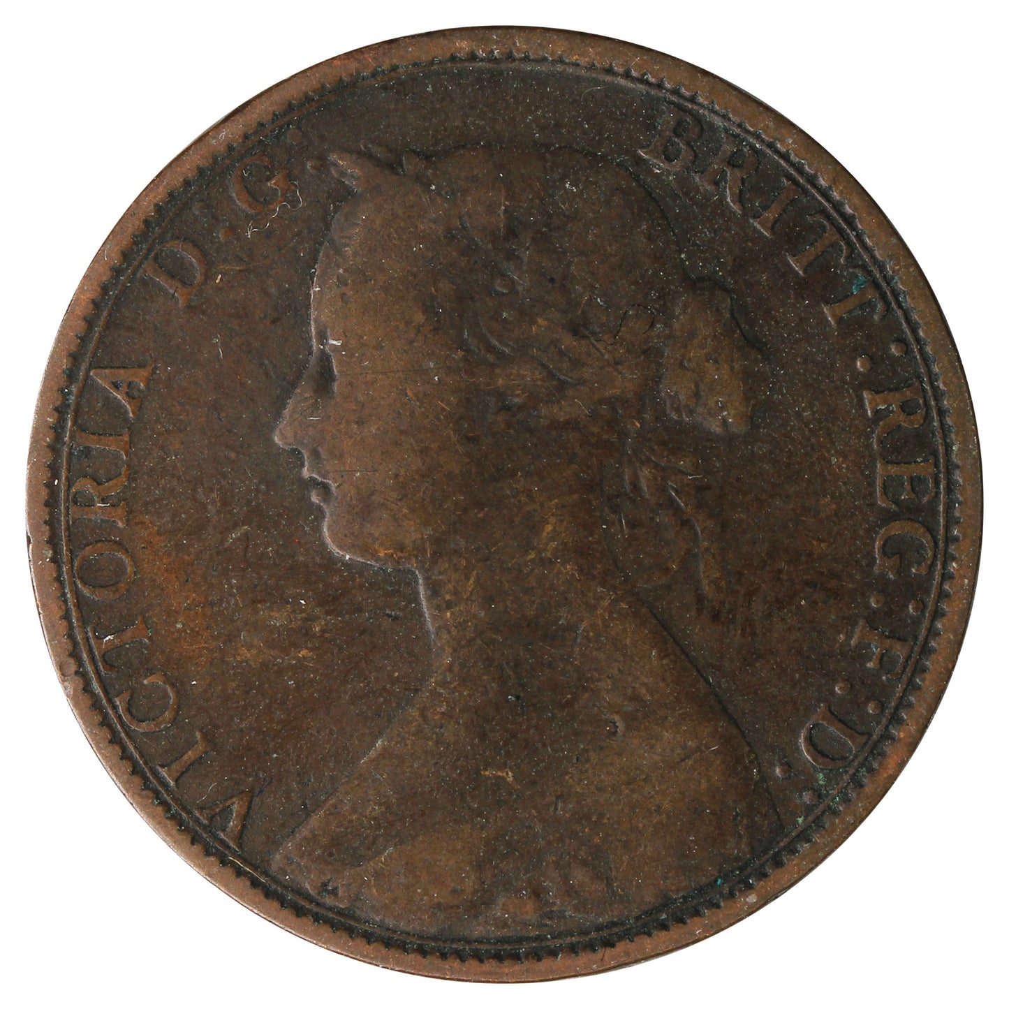 Great Britain 1862 1/2 Penny Very Good (VG8)