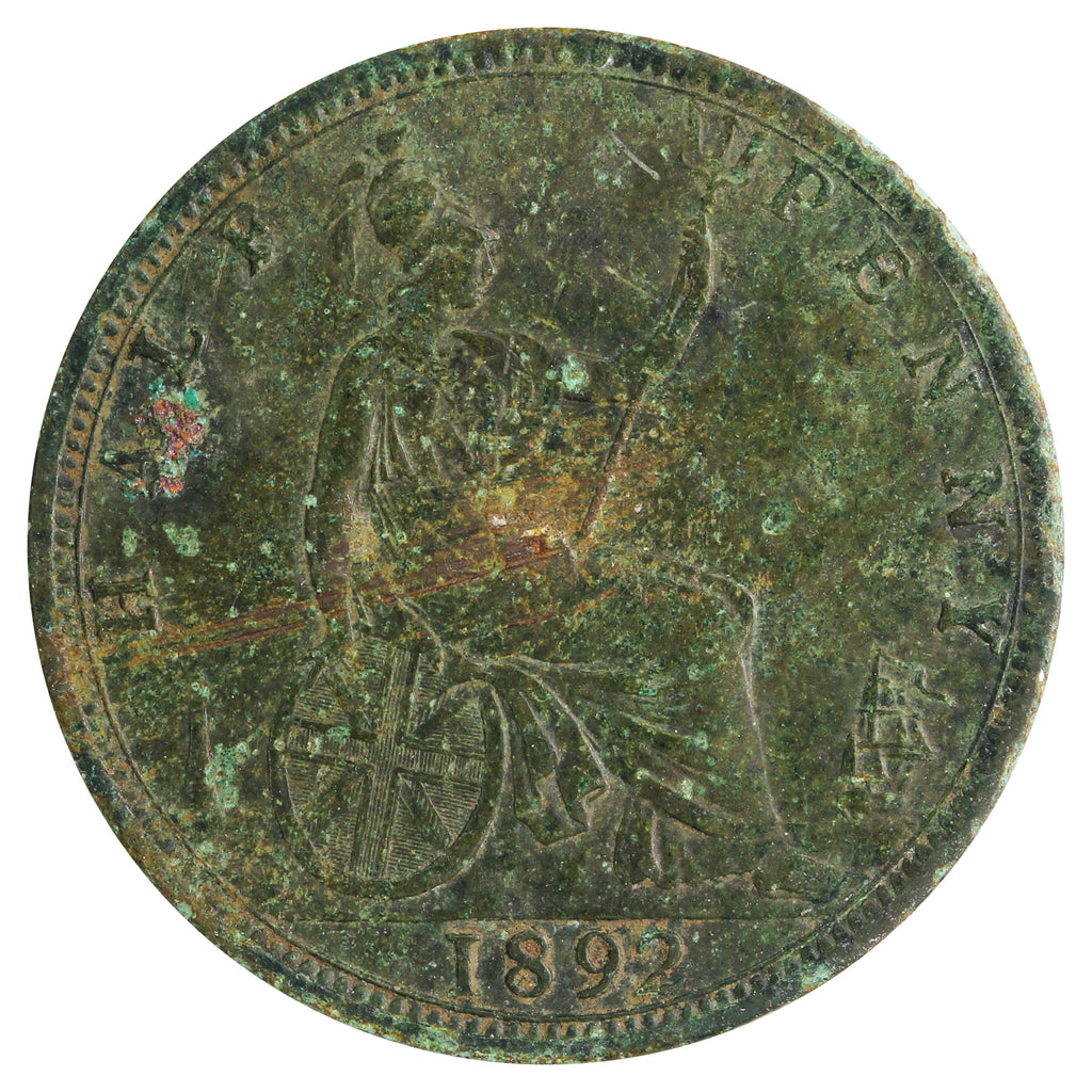 Great Britain 1892 1/2 Penny Very Fine (VF20)