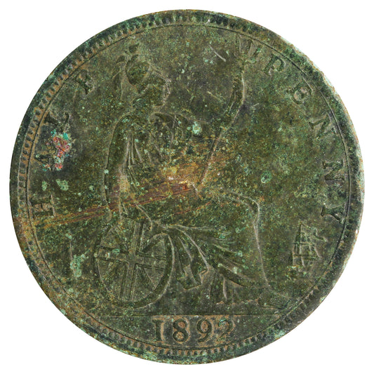 Great Britain 1892 1/2 Penny Very Fine (VF20)