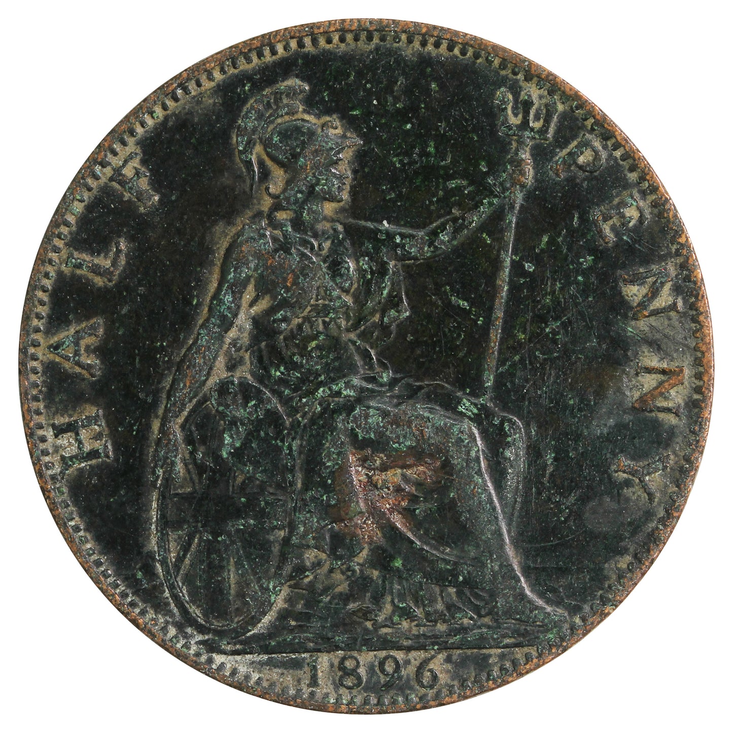 Great Britain 1896 1/2 Penny Very Fine (VF20)