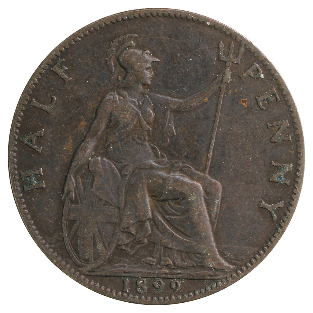Great Britain 1899 1/2 Penny Fine (F12)