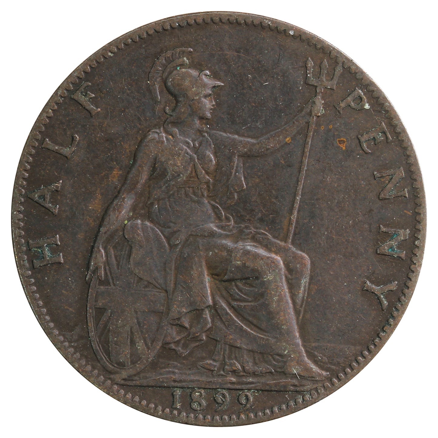 Great Britain 1899 1/2 Penny Fine (F12)