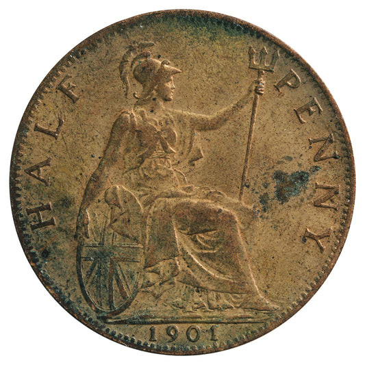 Great Britain 1901 1/2 Penny Very Fine (VF20)
