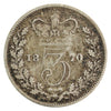 Great Britain 1870 3 Pence Fine (F12)