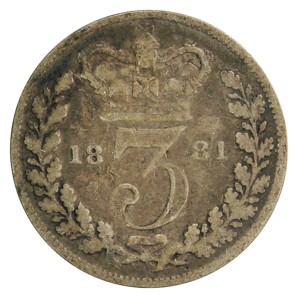 Great Britain 1881 3 Pence G-VG (G6)