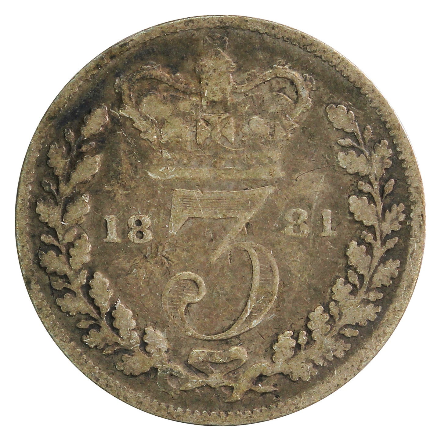 Great Britain 1881 3 Pence G-VG (G6)