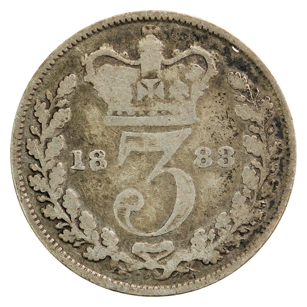 Great Britain 1883 3 Pence Very Good (VG-8)