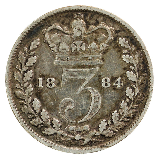 Great Britain 1884 3 Pence Very Fine (VF20)