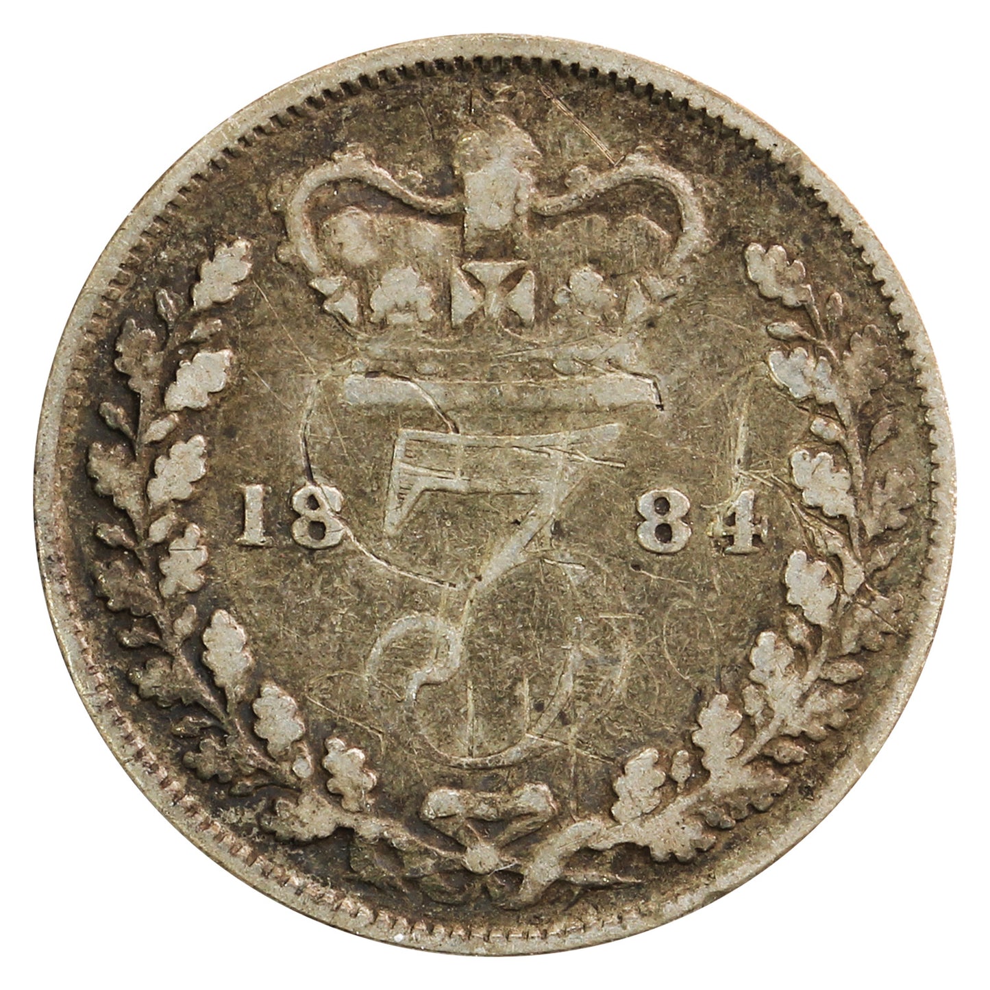 Great Britain 1884 3 Pence VG-F (VG10)