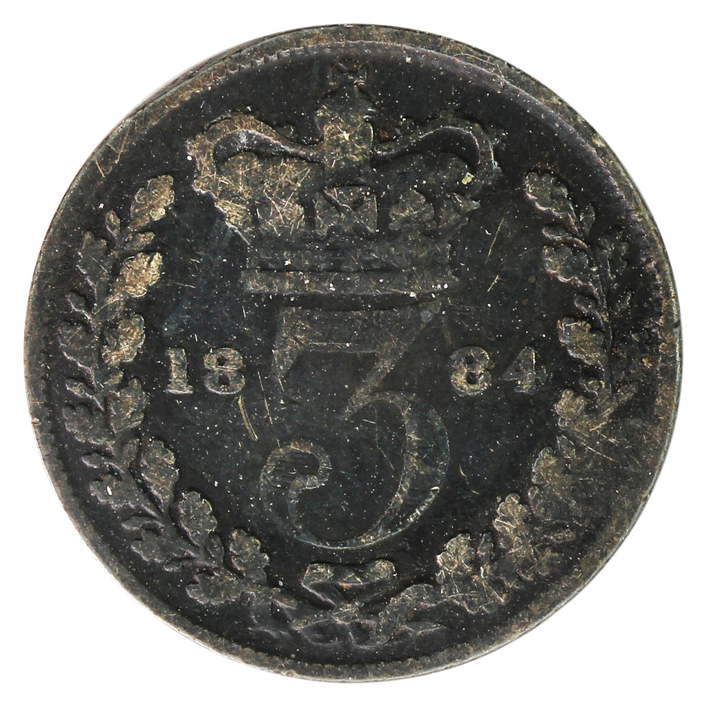 Great Britain 1884 3 Pence Very Good (VG8)