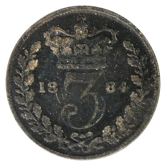 Great Britain 1884 3 Pence Very Good (VG8)