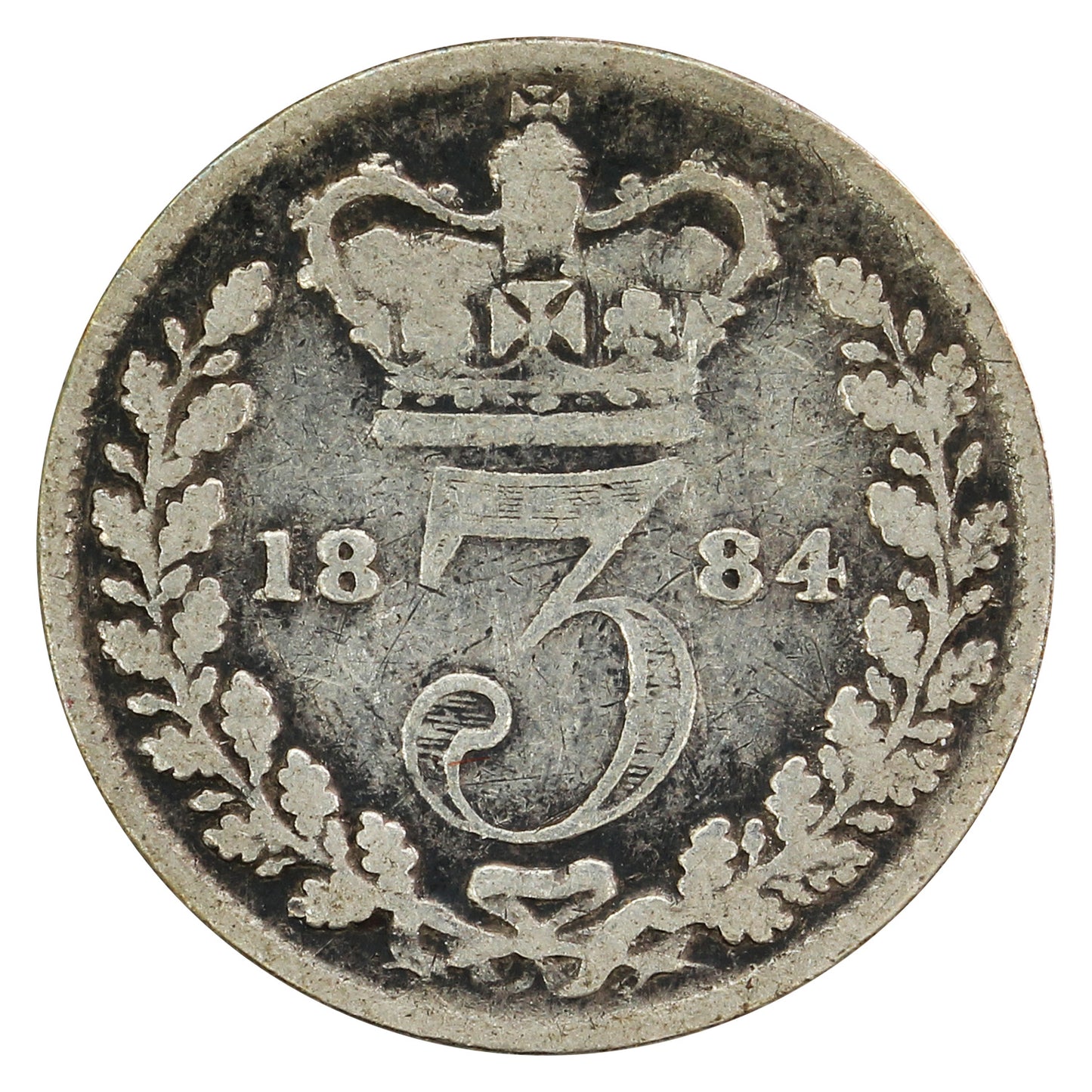 Great Britain 1884 3 Pence G-VG (G6)