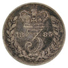 Great Britain 1885 3 Pence F-VF (F15)