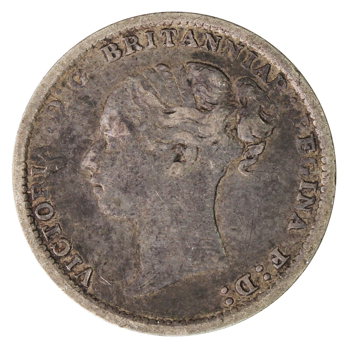 Great Britain 1885 3 Pence F-VF (F15)