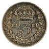 Great Britain 1889 3 Pence Very Fine (VF20)