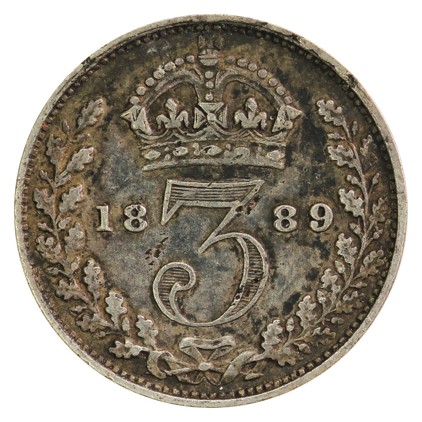 Great Britain 1889 3 Pence Very Fine (VF20)