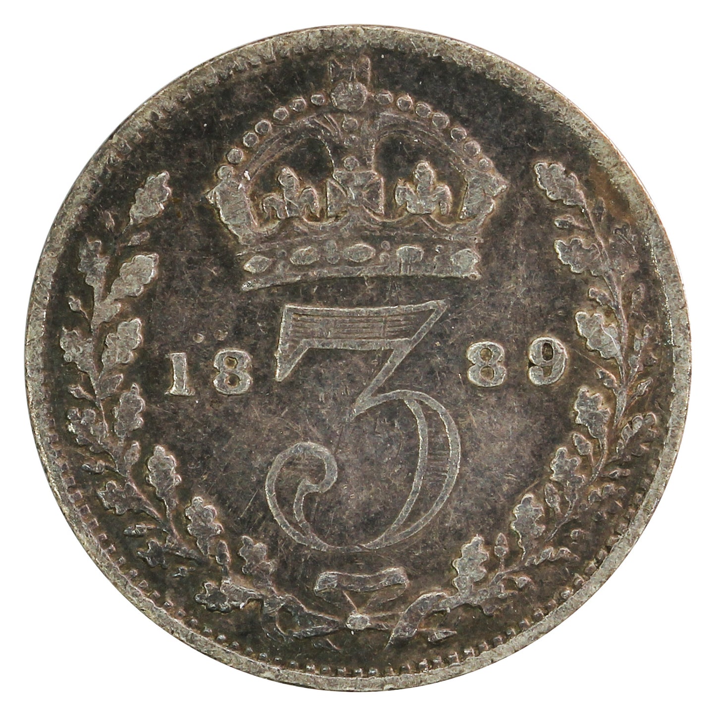 Great Britain 1889 3 Pence Fine (F12)