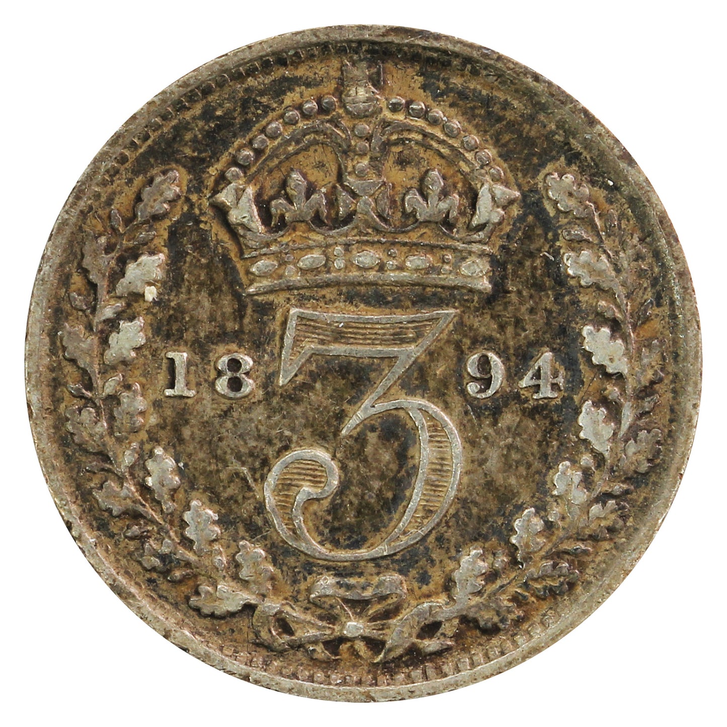 Great Britain 1894 3 Pence Very Fine (VF20)