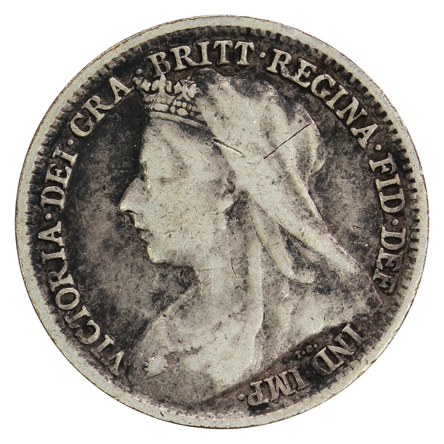 Great Britain 1897 3 Pence F-VF (F15)