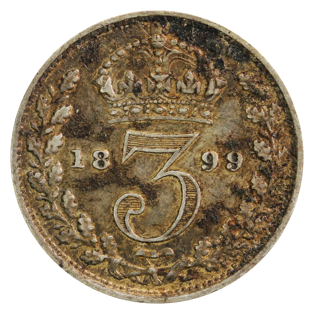 Great Britain 1899 3 Pence Very Fine (VF-20)