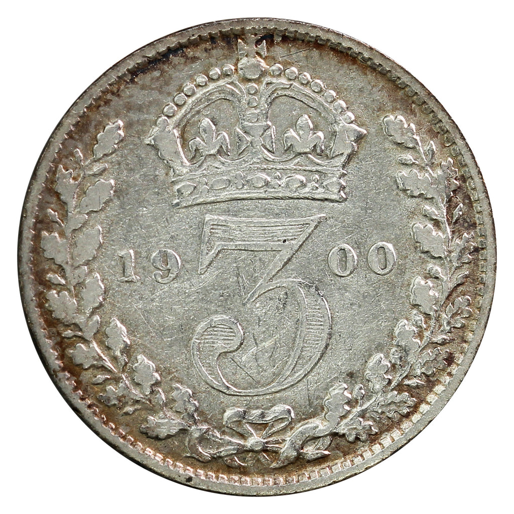 Great Britain 1900 3 Pence Very Fine (VF20)