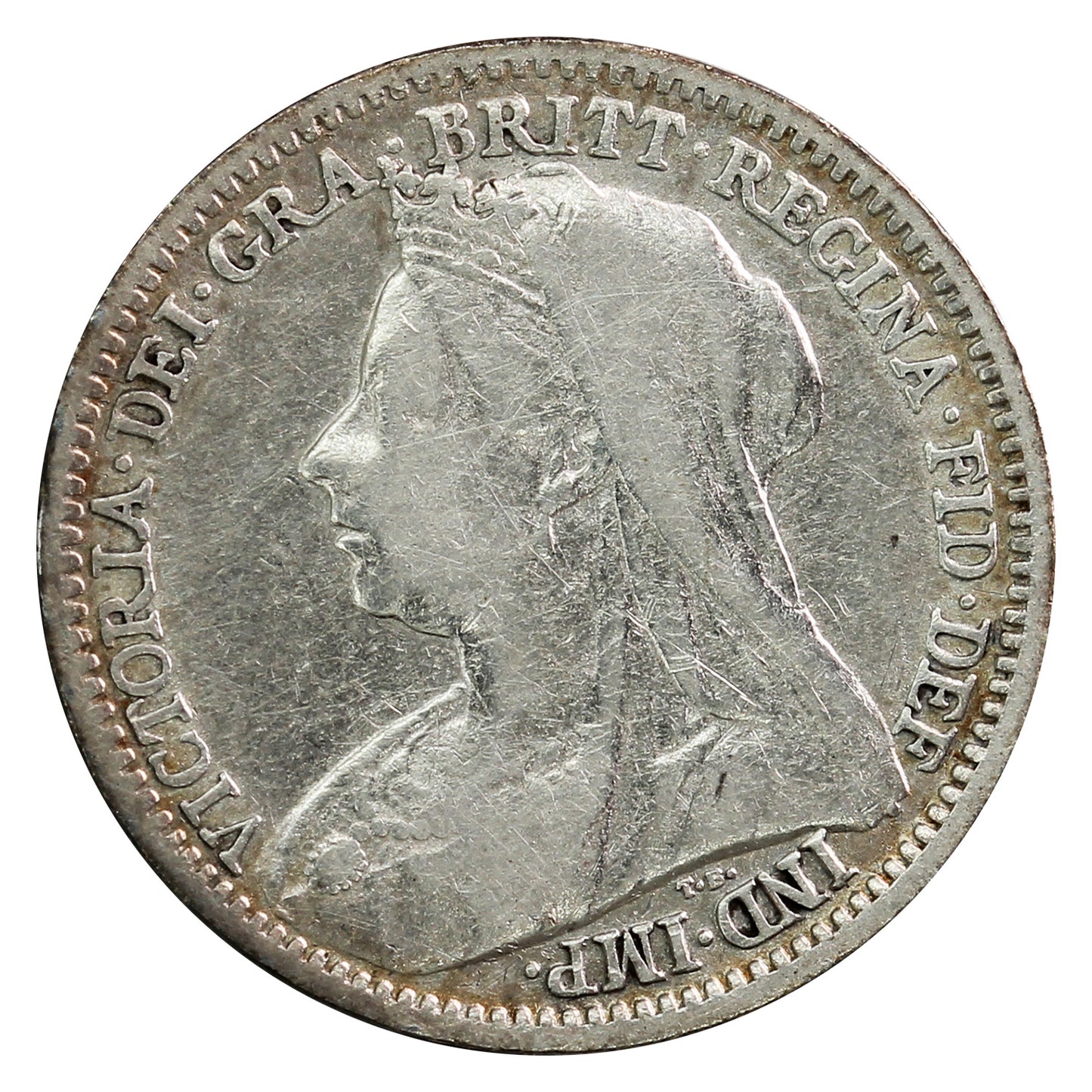 Great Britain 1900 3 Pence Very Fine (VF20)