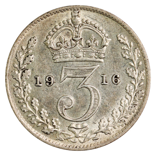 Great Britain 1911 3 Pence Extra Fine (EF40)
