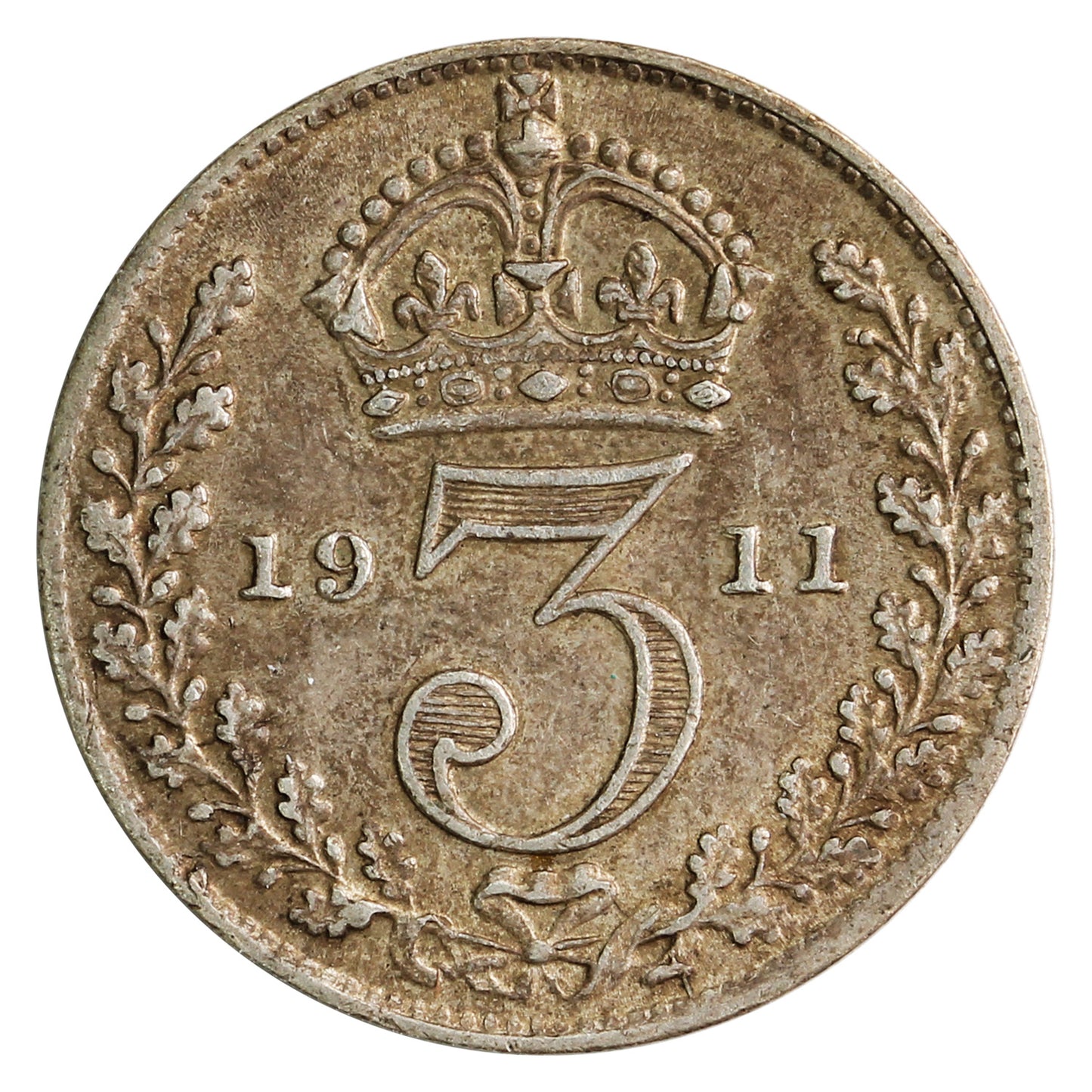 Great Britain 1911 3 Pence VF-EF (VF30)