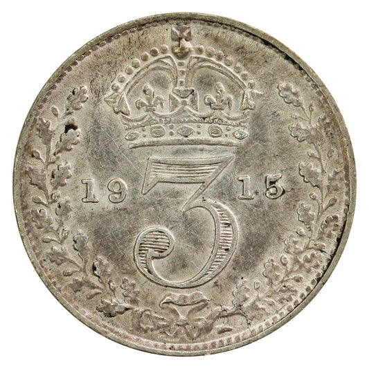 Great Britain 1913 3 Pence Extra Fine (EF40)