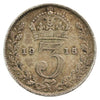 Great Britain 1915 3 Pence Circulated