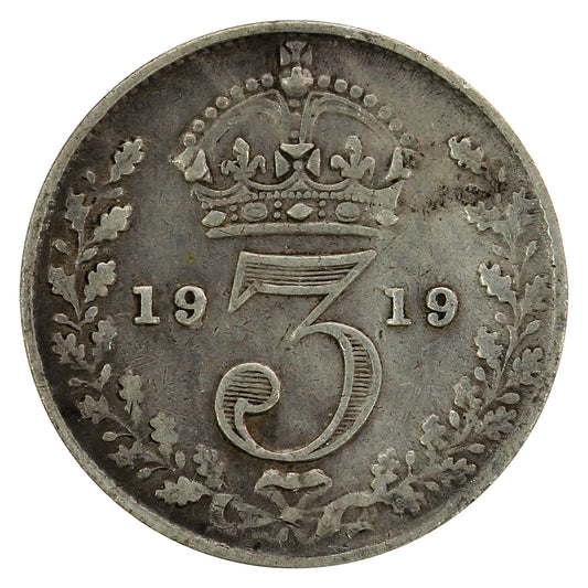 Great Britain 1919 3 Pence Circulated