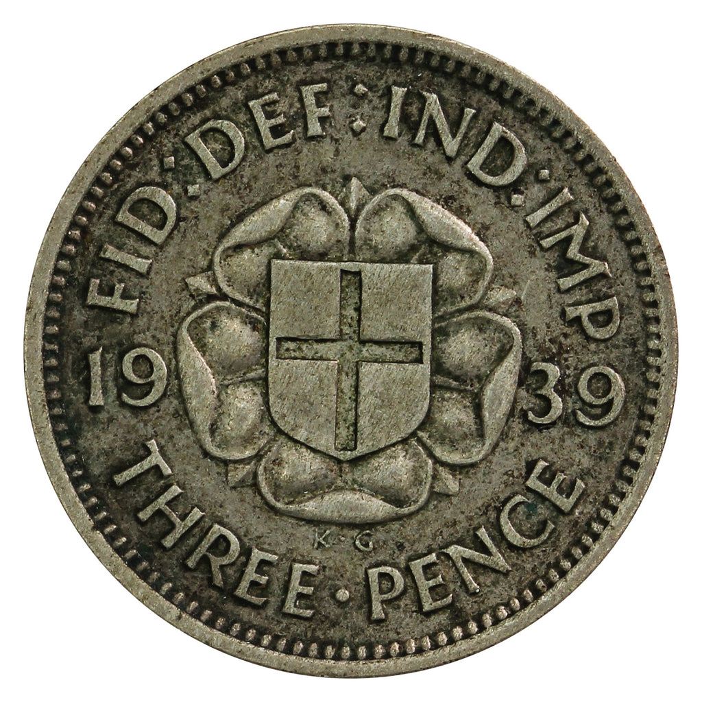 Great Britain 1939 Silver 3 Pence Circulated