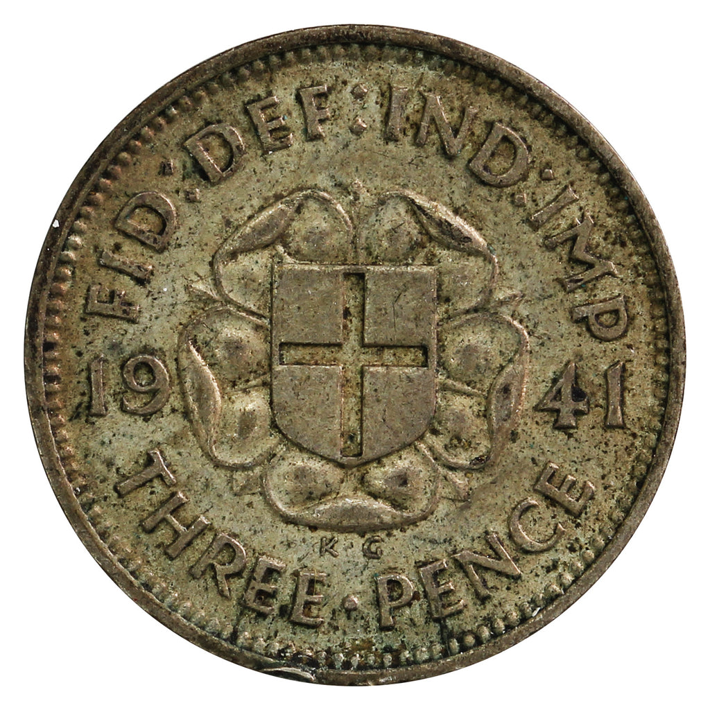 Great Britain 1941 Silver 3 Pence Circulated