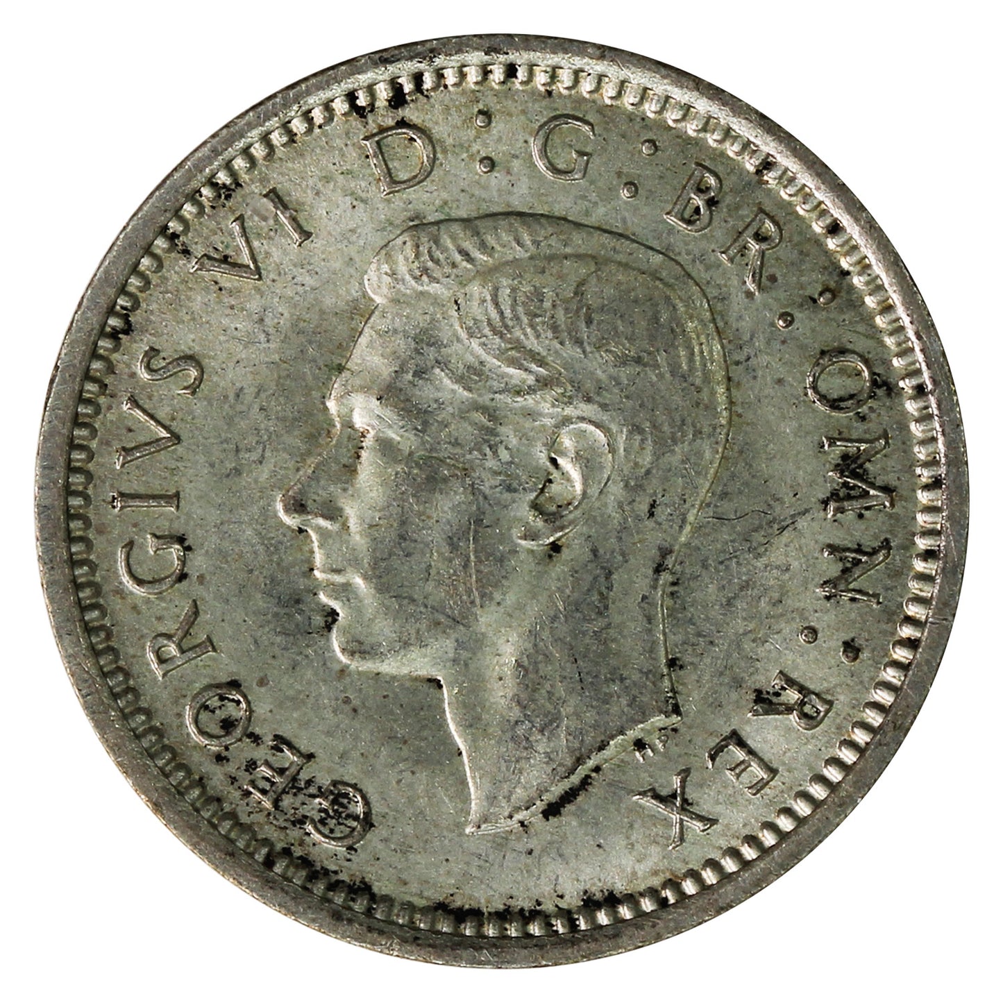 Great Britain 1943 Silver 3 Pence Extra Fine (EF40)