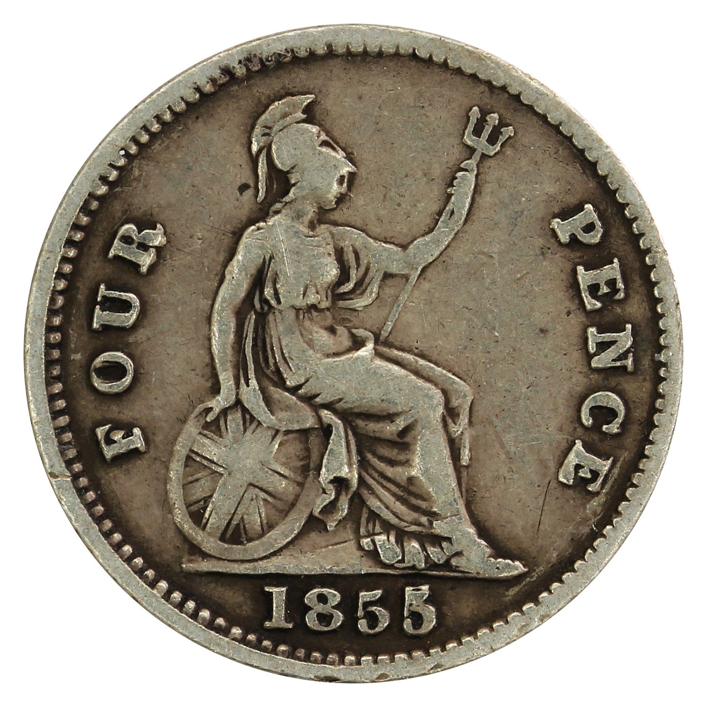 Great Britain 1855 5 Over 3 4 Pence Very Good (VG8)