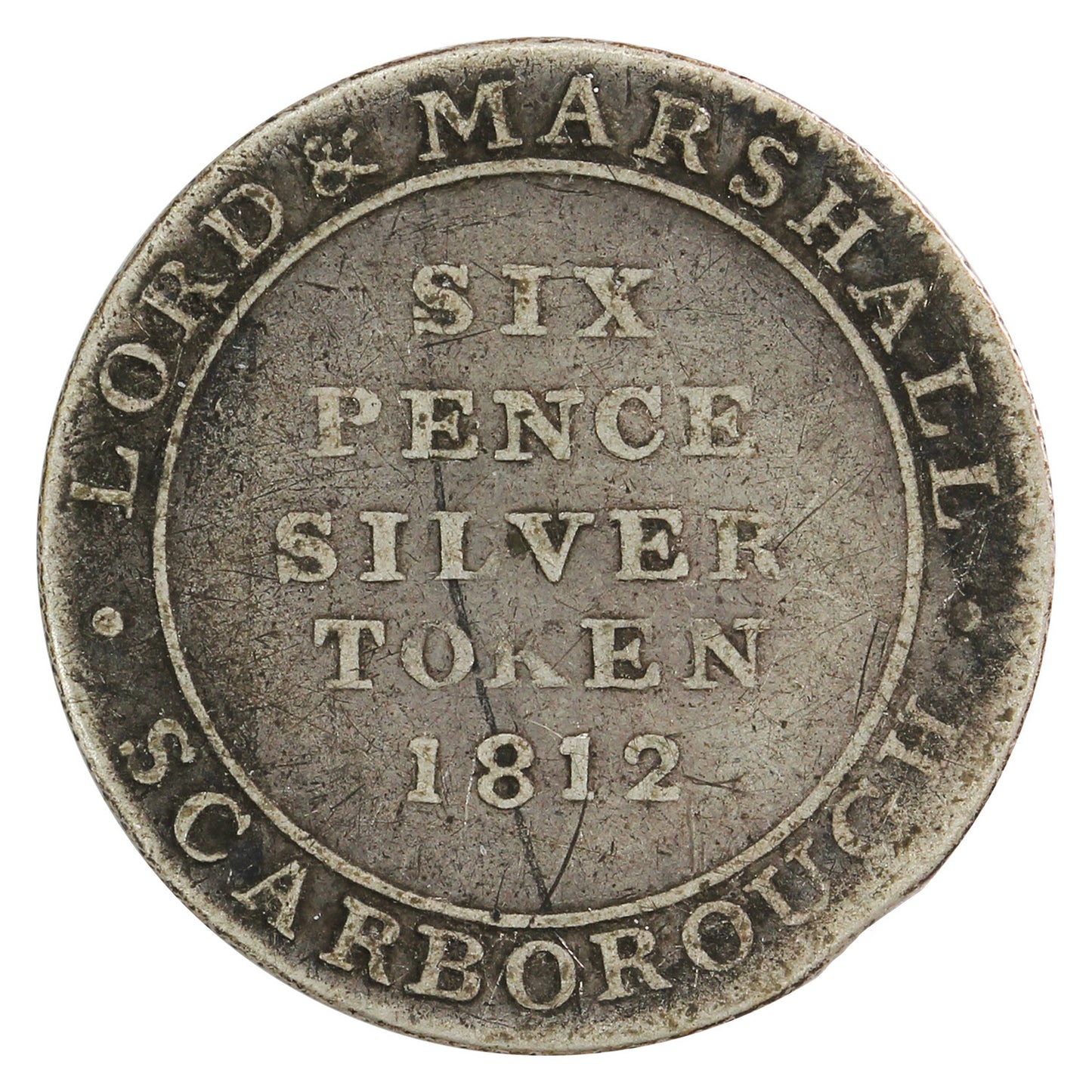 Great Britain 1812 6 Pence Token Fine (F12)