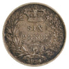 Great Britain 1834 6 Pence Very Fine (VF20)
