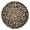 Great Britain 1839 6 Pence VG-F (VG10)